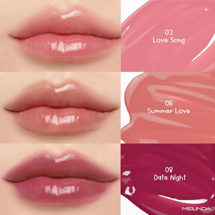 ลิปทิ้นท์ Meilinda Hearty Glowy Tint