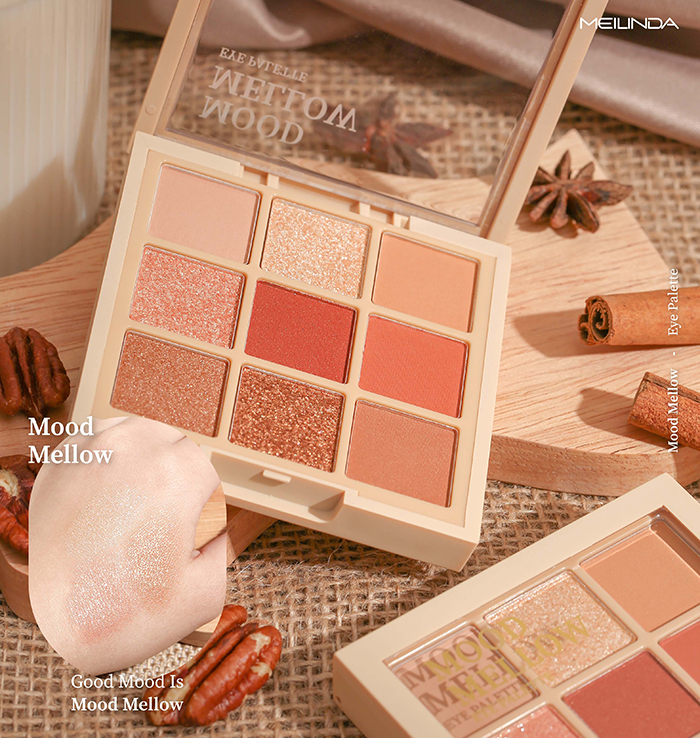 พาเลทอายแชโดว์ MEILINDA Mood Mellow Eye Palette