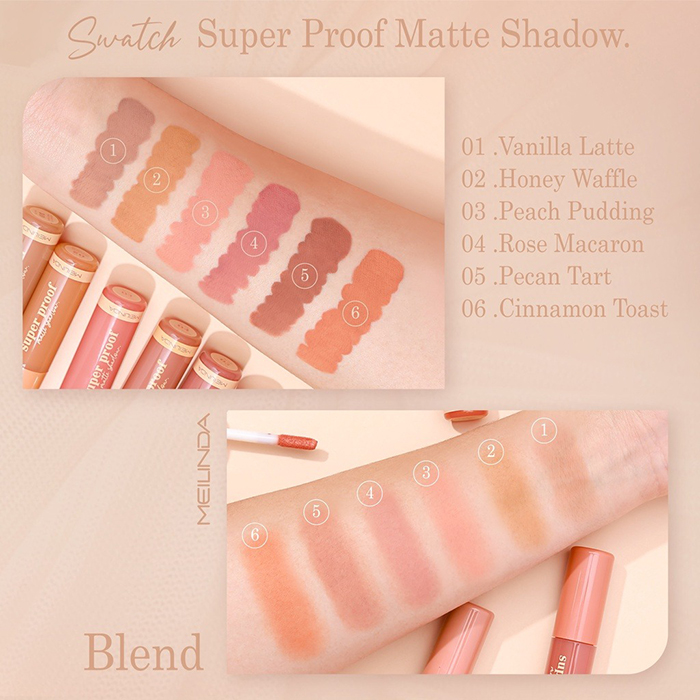 ลิควิดอายแชโดว์ MEILINDA Super Proof Matte Shadow