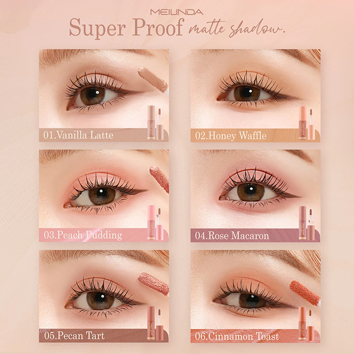 ลิควิดอายแชโดว์ MEILINDA Super Proof Matte Shadow