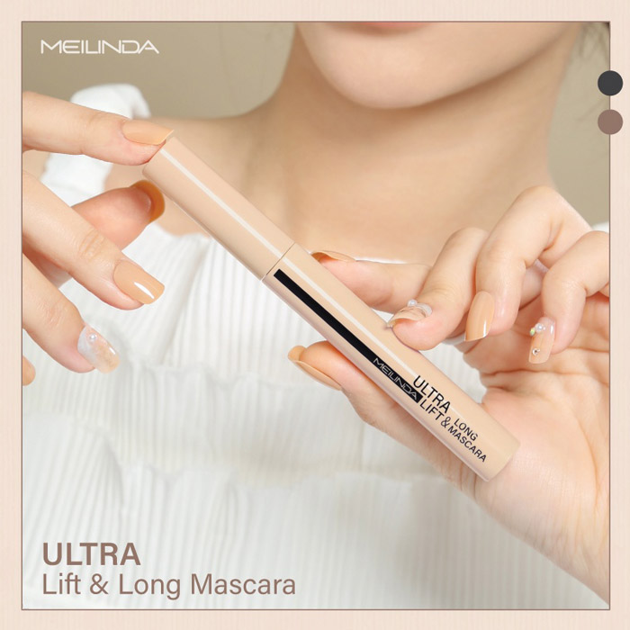 Mei Linda Ultra Lift And Long Mascara มาสคาร่า เนื้อมาสคาร่าช่วยล็อคขนตาให้อยู่ทรงตลอดวัน ติดทน กันน้ำ กันเหงื่อ