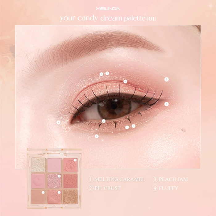 อายแชโดว์ MEILINDA Your Candy Dream Palette