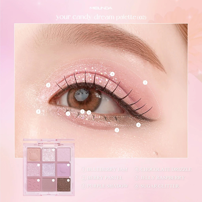 อายแชโดว์ MEILINDA Your Candy Dream Palette