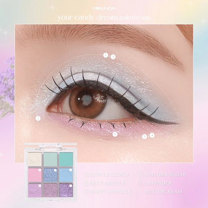 อายแชโดว์ MEILINDA Your Candy Dream Palette