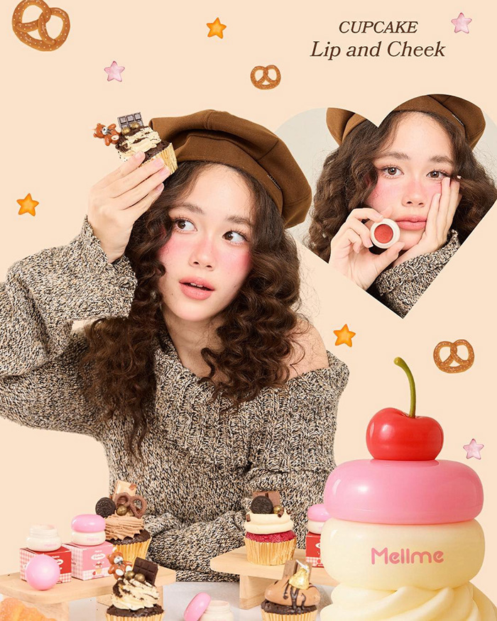 ลิปสติก MELLME CupCake Lip & Cheek