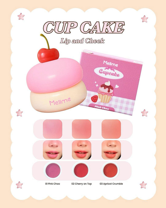 ลิปสติก MELLME CupCake Lip & Cheek