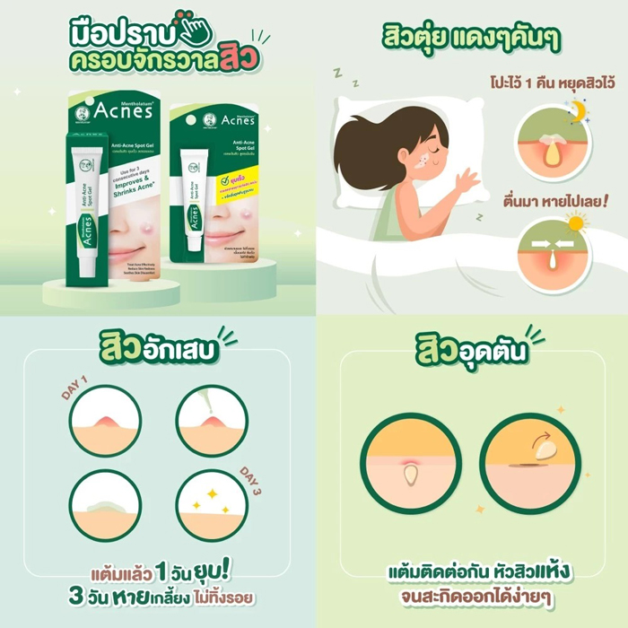 เจลแต้มสิว Mentholatum Acnes Anti-Acne Spot Gel