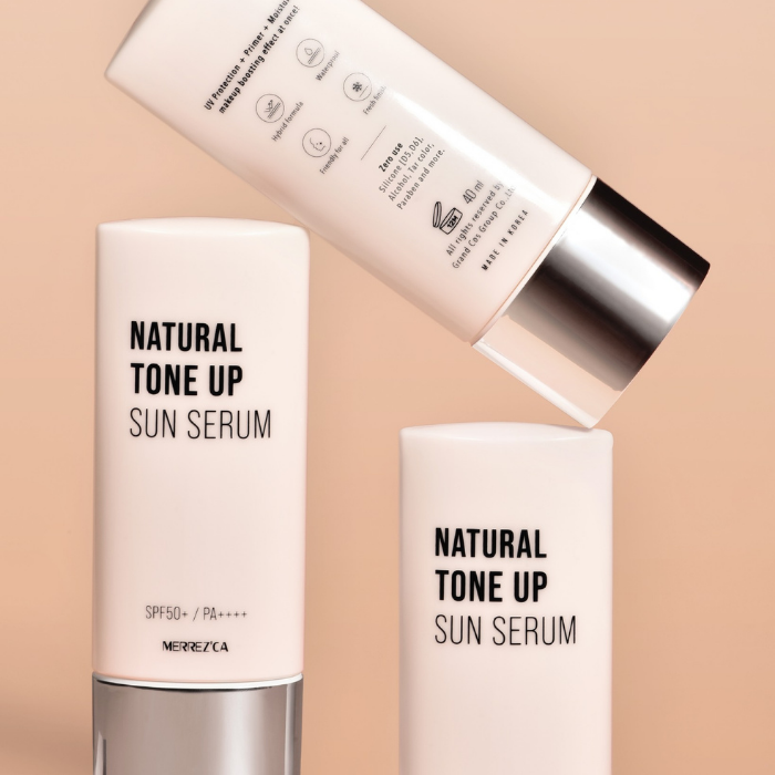 ครีมกันแดดโทนอัพ Merrezca Natural Tone Up Sun Serum SPF50+ PA++++