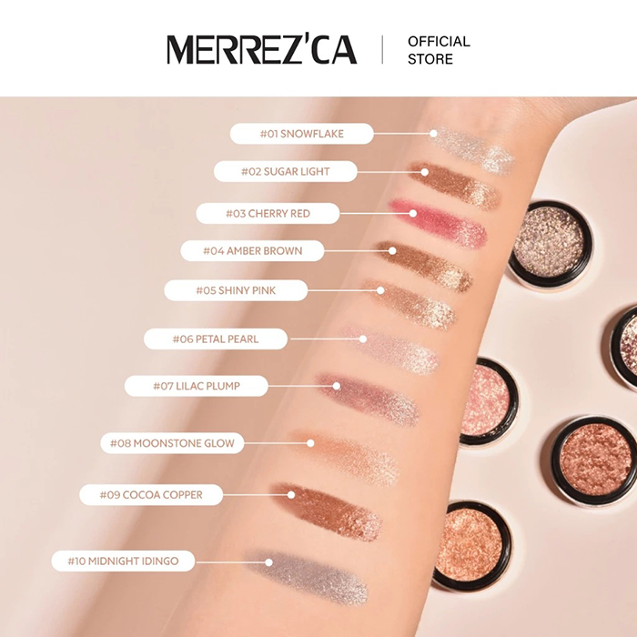 อายแชโดว์ Merrezca Pearl Pigment Eyeshadow