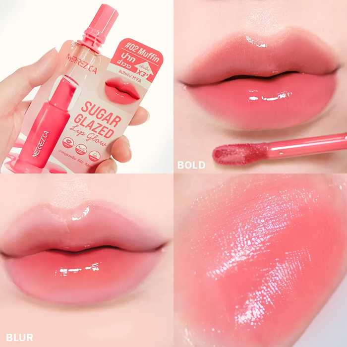 ลิปทินท์ Merrez'Ca Sugar Glazed Lip Glow