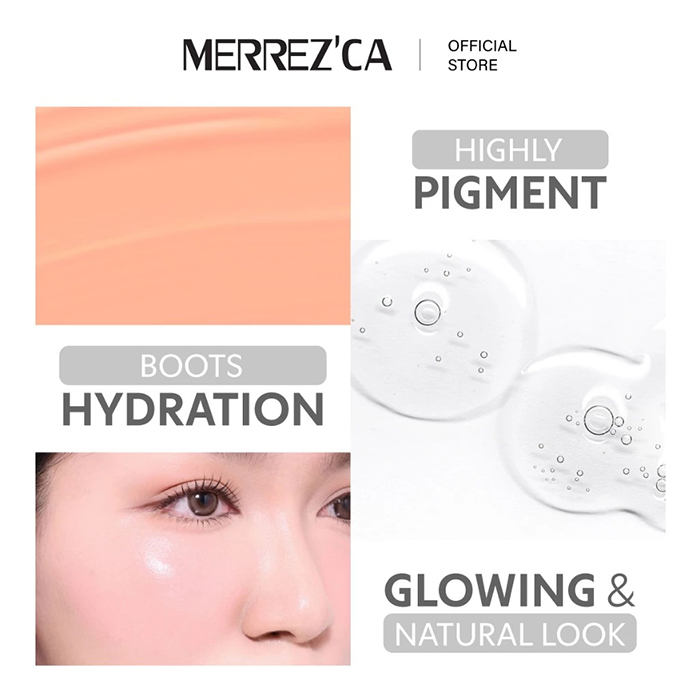 บลัชออนคุชชั่น Merrezca Velvet Touch Cushion Blusher