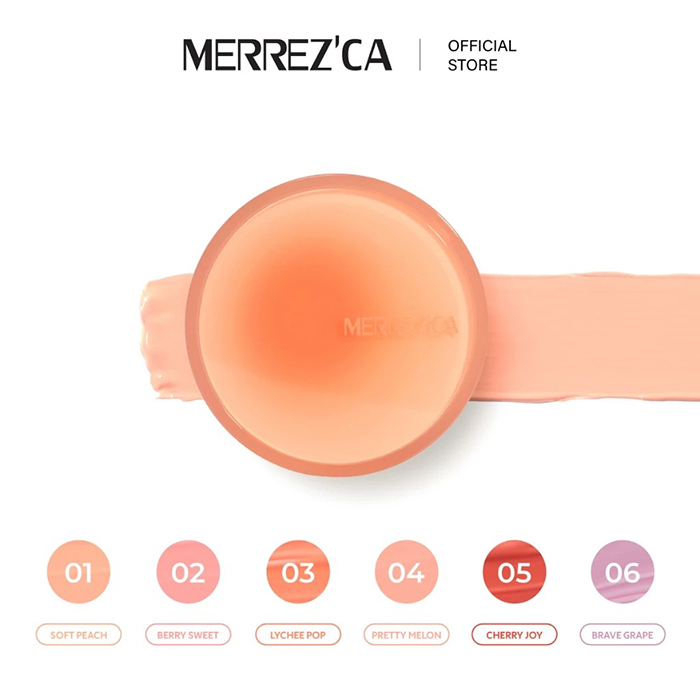 บลัชออนคุชชั่น Merrezca Velvet Touch Cushion Blusher