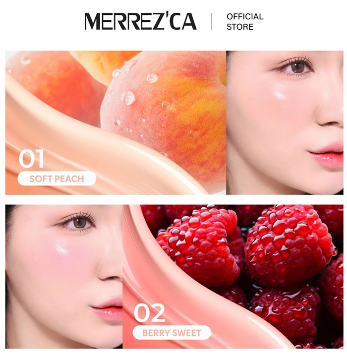 บลัชออนคุชชั่น Merrezca Velvet Touch Cushion Blusher