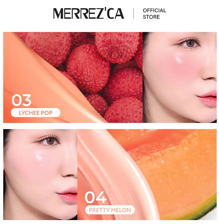 บลัชออนคุชชั่น Merrezca Velvet Touch Cushion Blusher