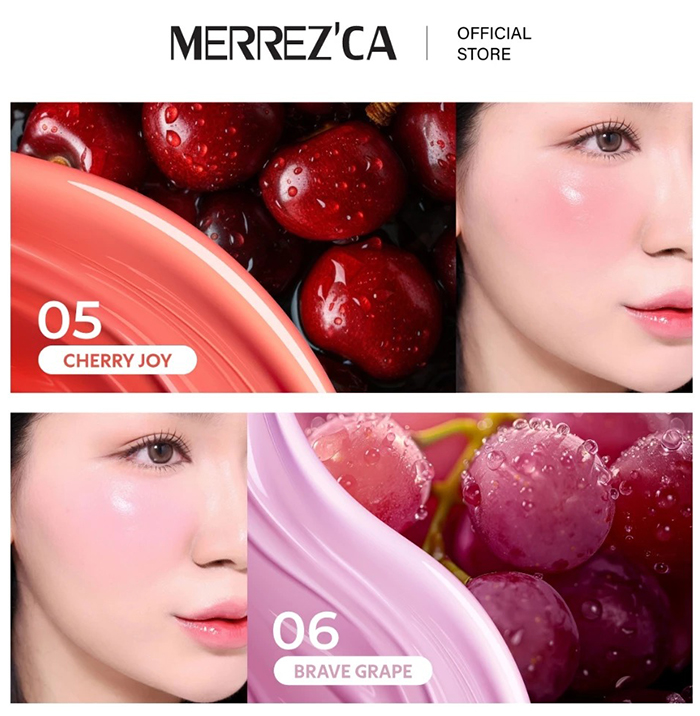 บลัชออนคุชชั่น Merrezca Velvet Touch Cushion Blusher