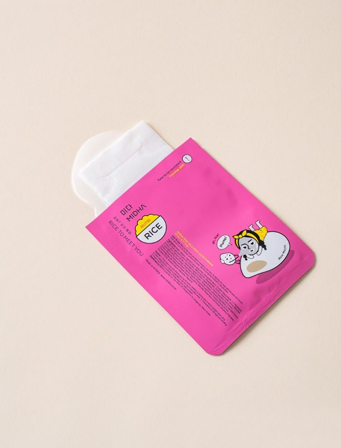 แผ่นมาส์กหน้า MIDHA Rice Milk Mask Nutri Firming แผ่นมาส์กหน้า MIDHA Rice Milk Mask Nutri Firming