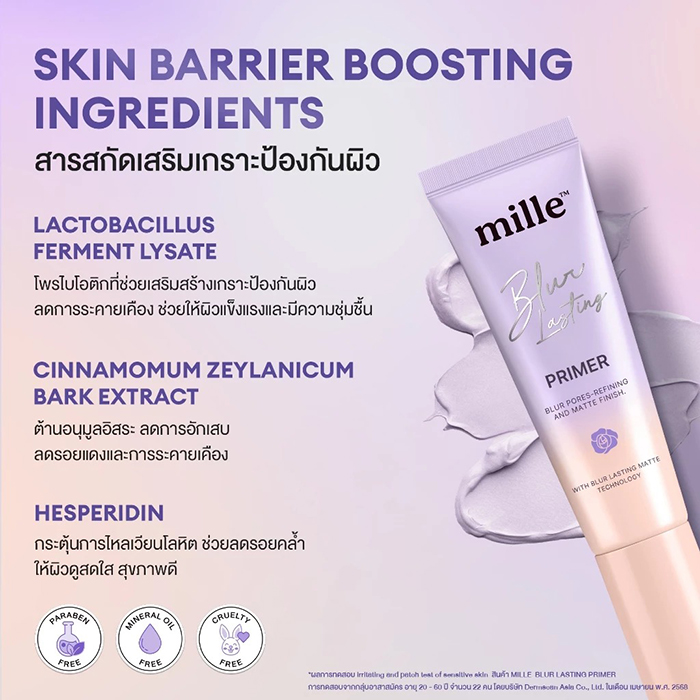 ไพรเมอร์ Mille Blur Lasting Primer
