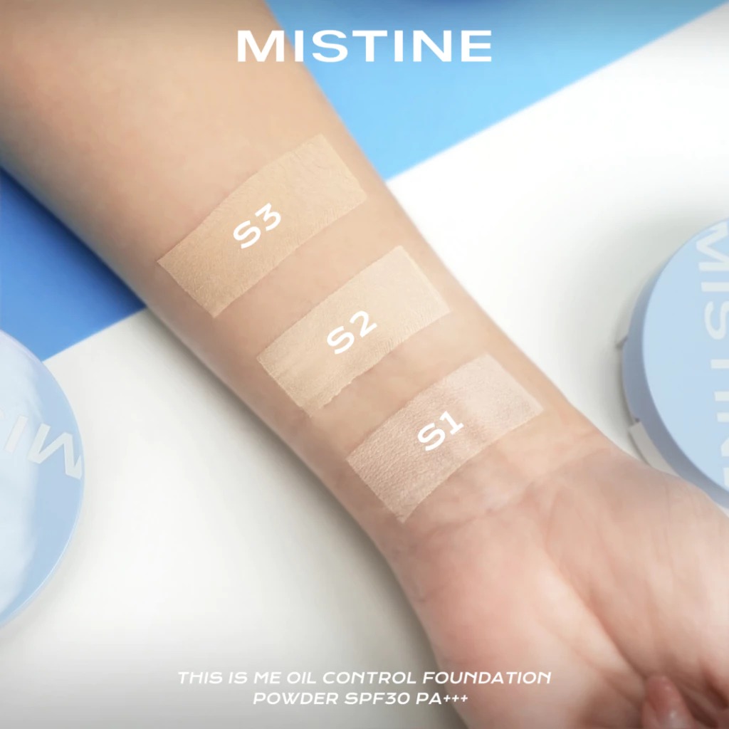 แป้งผสมรองพื้น Mistine This is Me Oil Control Foundation Powder SPF30 PA+++