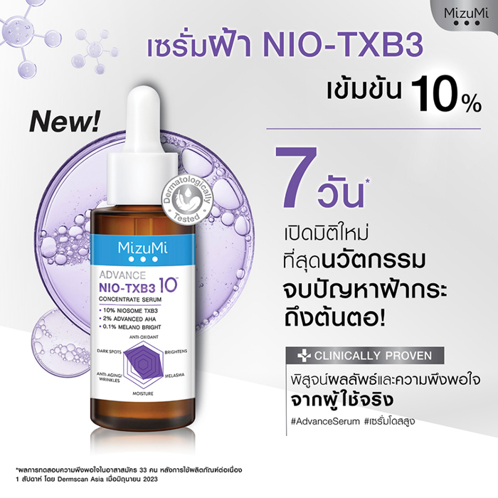 เซรั่มฝ้า MizuMi Advance Nio-TXB3 Concentrate Serum