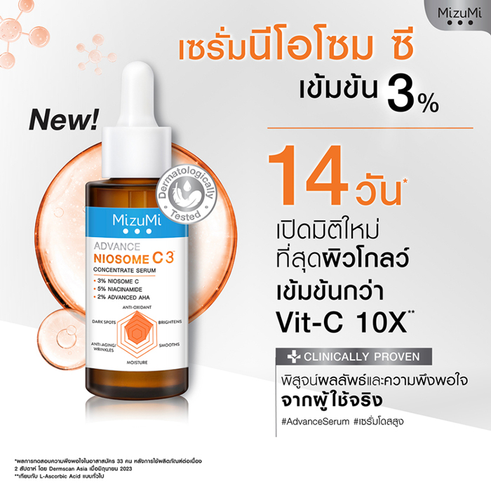 เซรั่มนีโอโซม ซี MizuMi Advance Niosome C Concentrate Serum