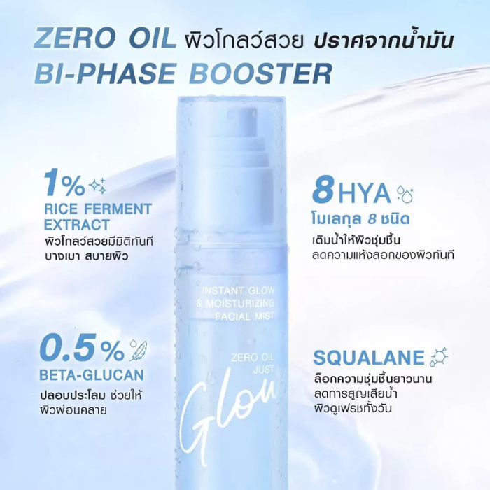 สเปรย์ผิวฉ่ำโกลว์ MizuMi Instant Glow&Moisturizing Facial Mist