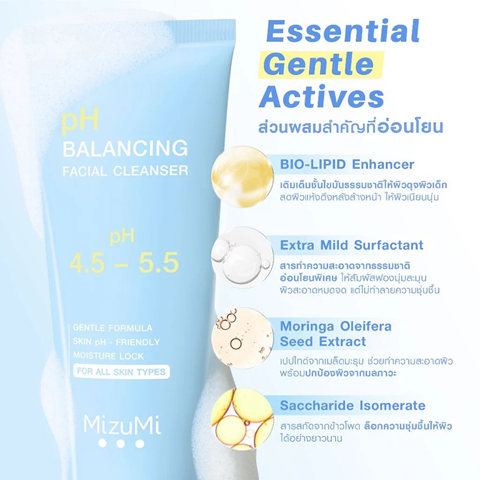 เจลล้างหน้า MizuMi pH Balancing Facial Cleanser
