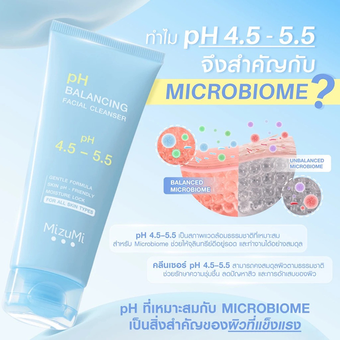 เจลล้างหน้า MizuMi pH Balancing Facial Cleanser