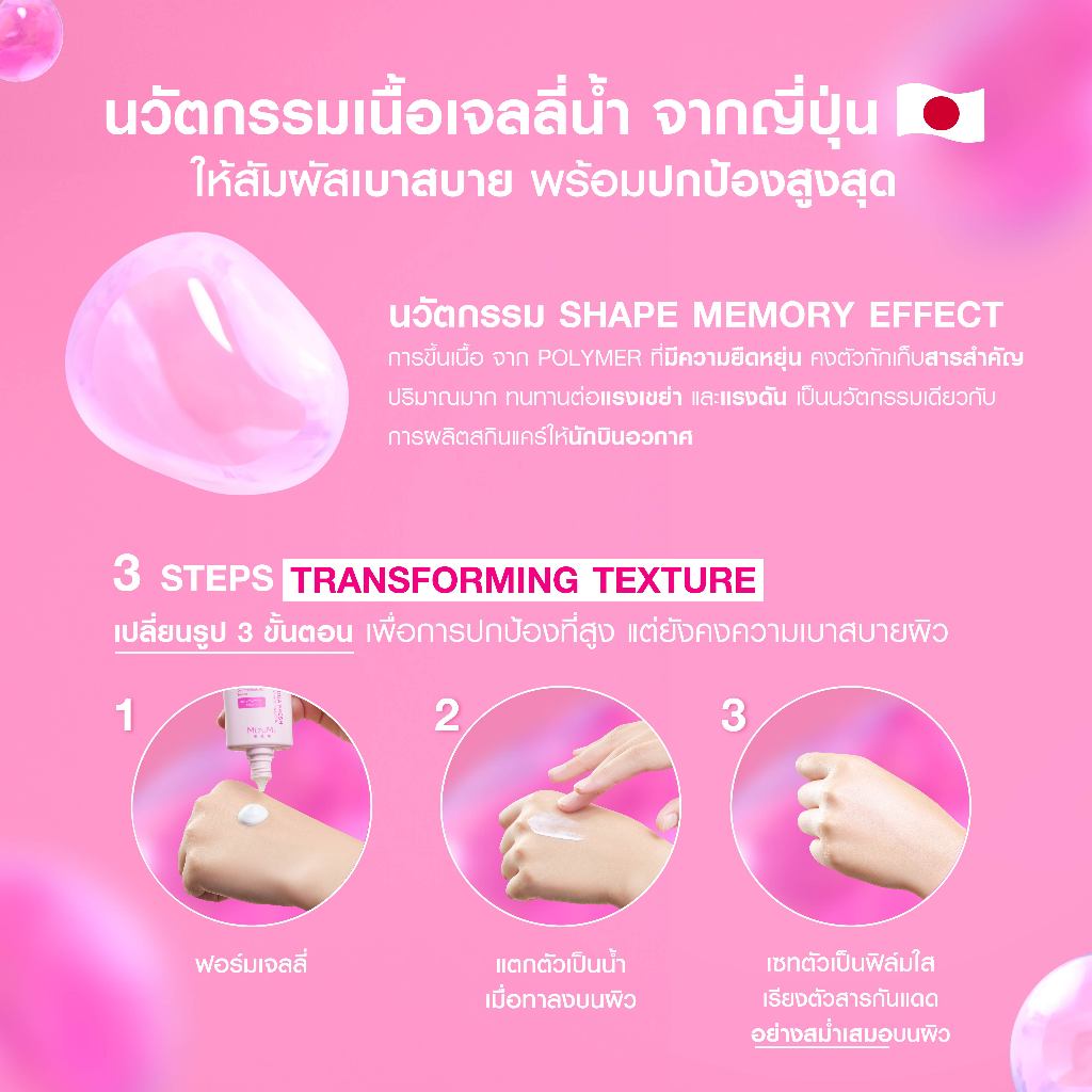 กันแดดเนื้อเจลลี่น้ำ MizuMi UV Jelly Aqua Fresh