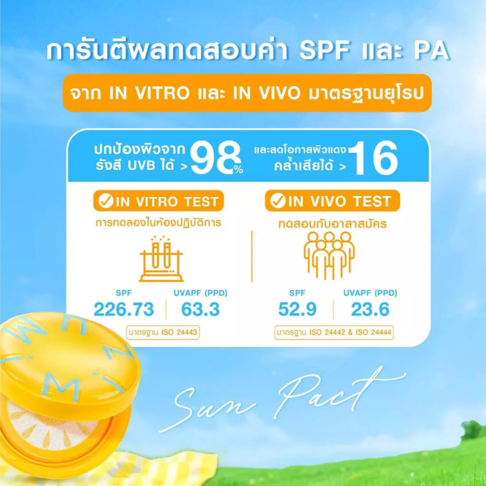 กันแดดตลับ MizuMi Waterful Sun Pact SPF50+PA++++