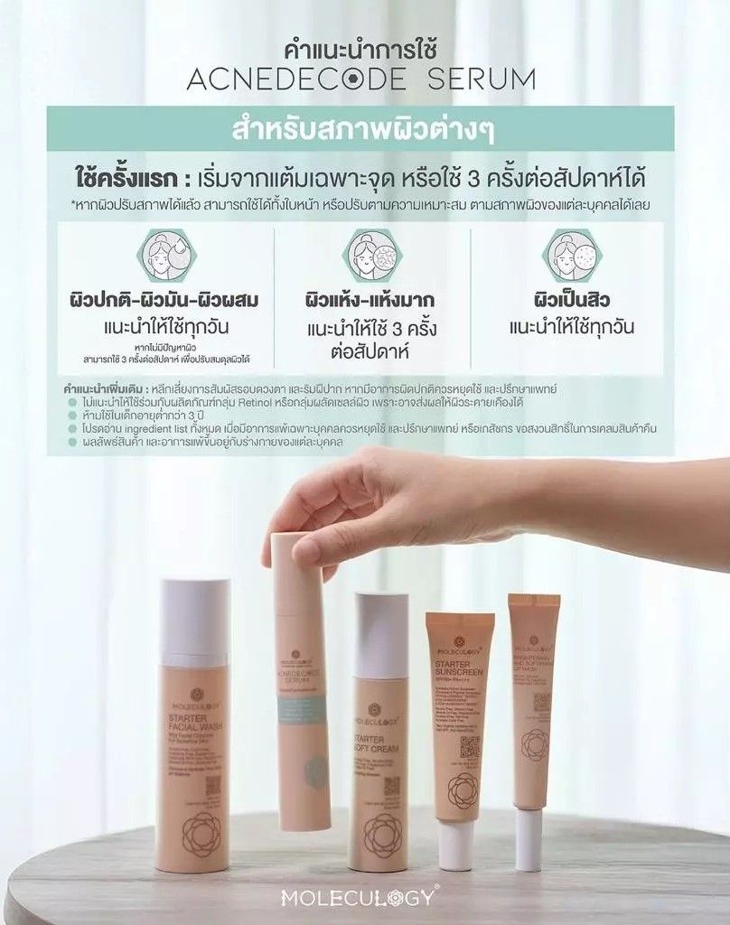 เซรั่มดูแลปัญหาสิว Moleculogy AcneDecode Serum