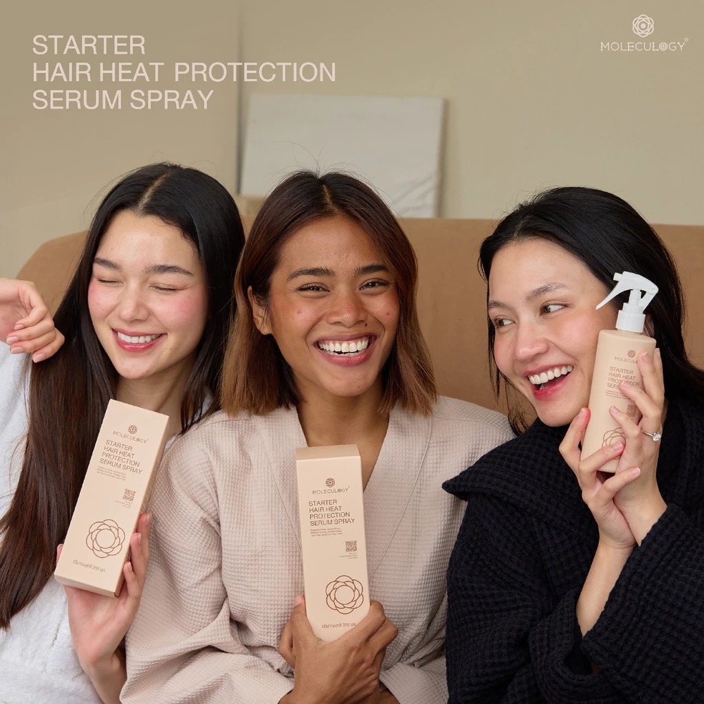 เซรั่มแฮร์สเปรย์ Moleculogy Starter Hair Heat Protection Serum Spray