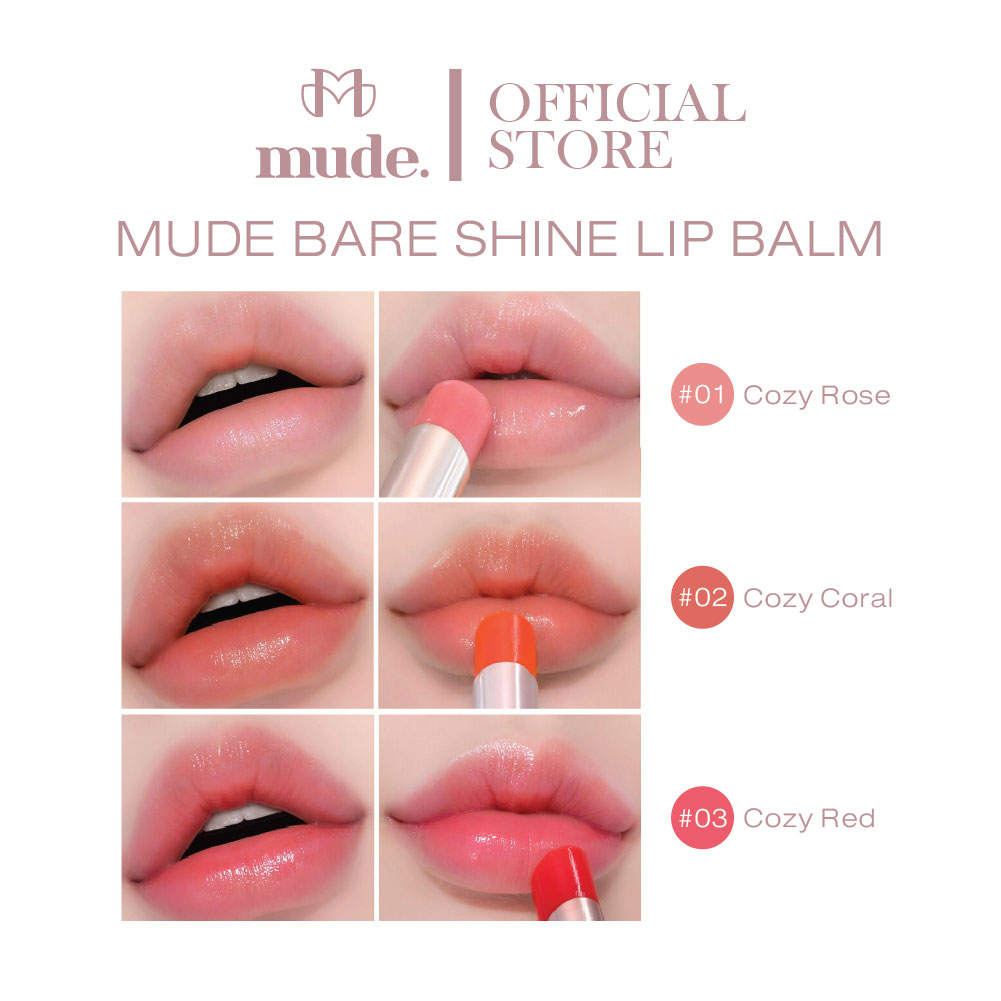 ลิปบาล์ม MUDE Bare Shine Lip Balm