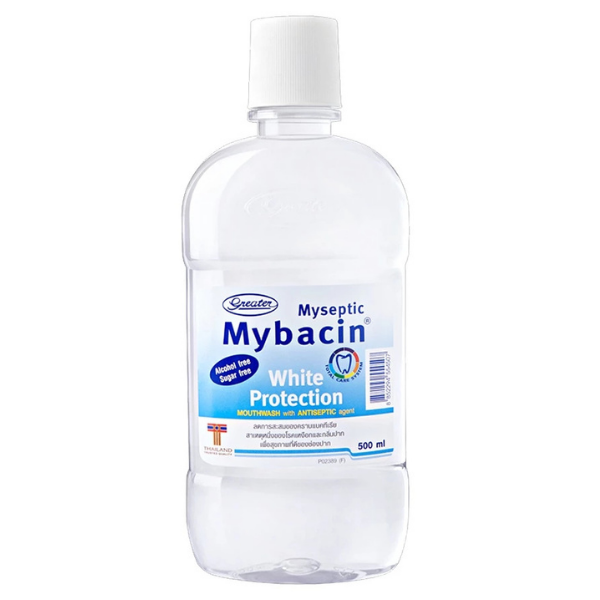 น้ำยาบ้วนปาก MyBacin White Protection Mouthwash