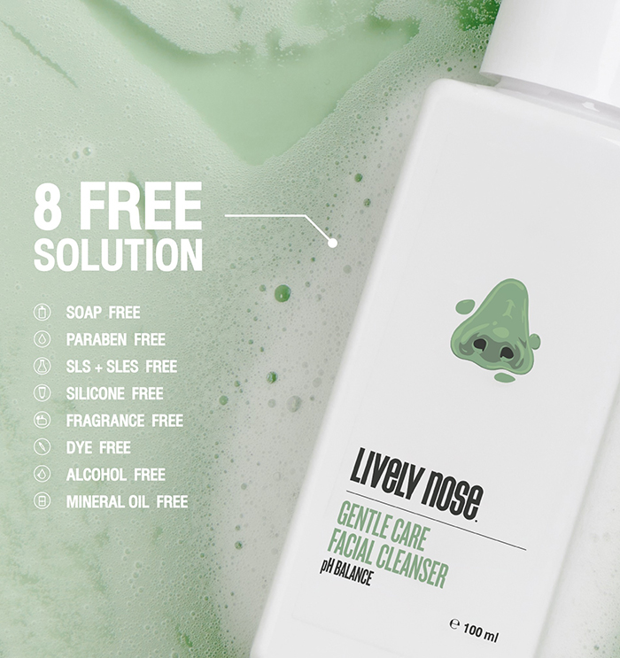 เจลล้างหน้า Nakiz Lively Nose Gentle Care Facial Cleanser