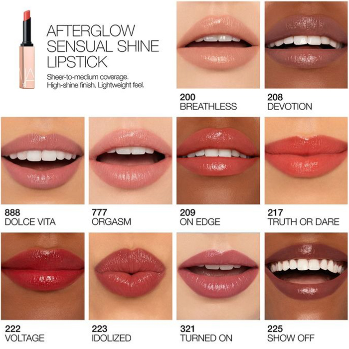 ลิปสติก NARS Afterglow Sensual Shine Lipstick