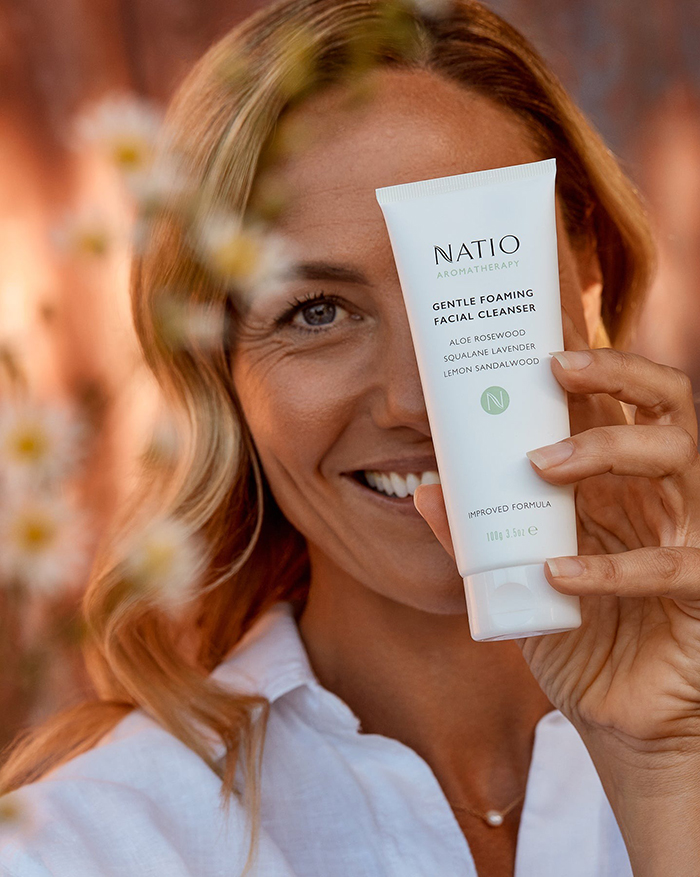 คลีนเซอร์ Natio Aromatherapy Gentle Foaming Facial Cleanser