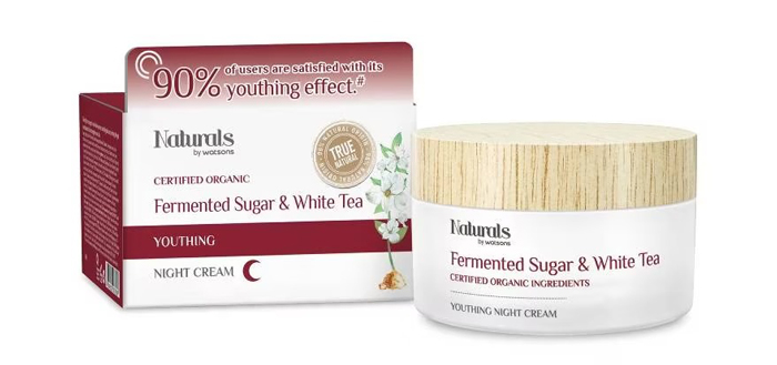 ไนท์ครีม Naturals by Watsons Fermented Sugar White Tea Youthing Night Cream