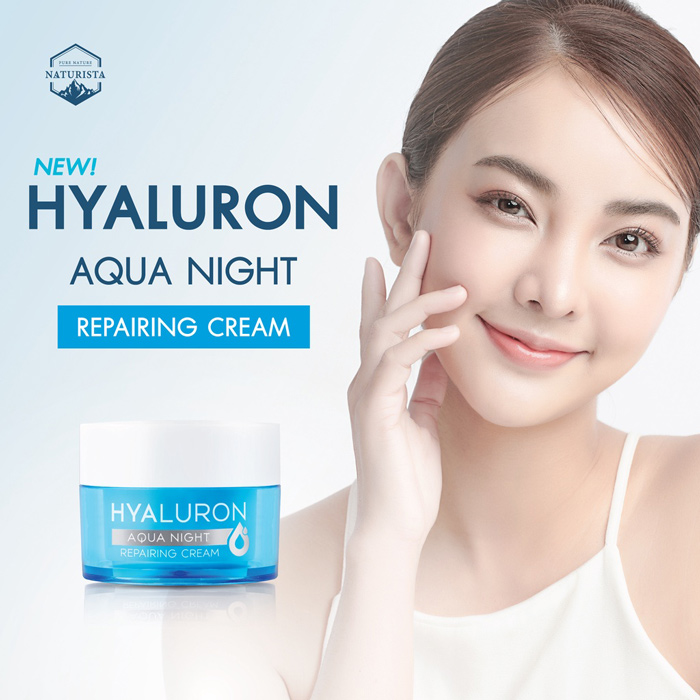 ไนท์ครีมบำรุงผิว Naturista Hyaluron Aqua Night Cream