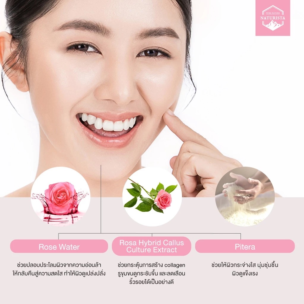 เจลล้างหน้า Naturista Rose Facial Cleanser