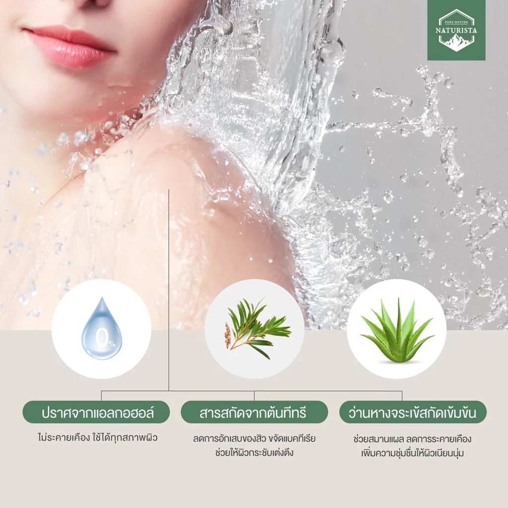 เจลอาบน้ำทีทรี Naturista Tea Tree Shower Gel