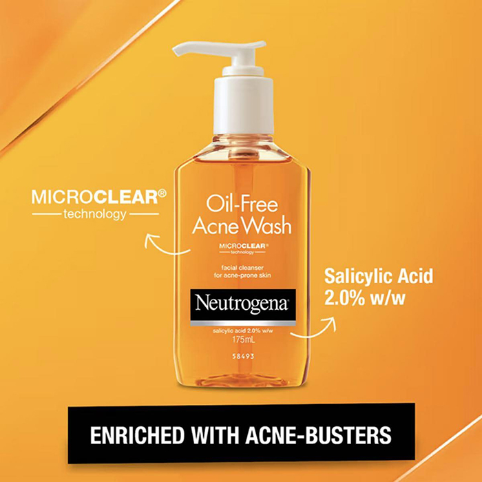 สบู่เหลวล้างหน้า Neutrogena Oil-Free Acne Wash