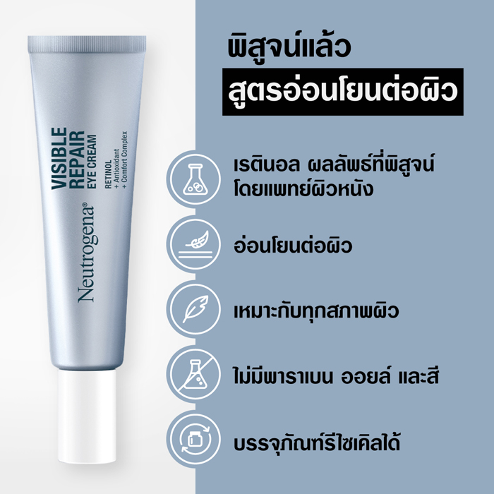 ครีมบำรุงรอบดวงตา Neutrogena Visible Repair Eye Cream