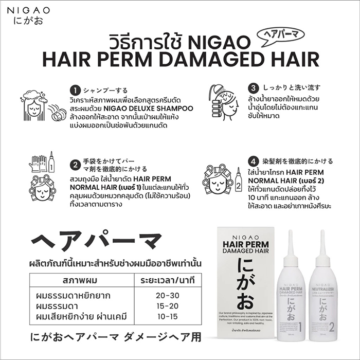 น้ำยาดัดผม NIGAO Hair Perm Damaged Hair