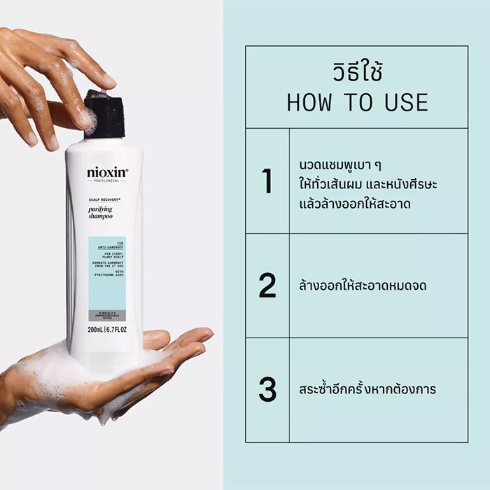 แชมพูขจัดรังแค Nioxin Scalp Recovery Purifying Shampoo แชมพูขจัดรังแค Nioxin Scalp Recovery Purifying Shampoo