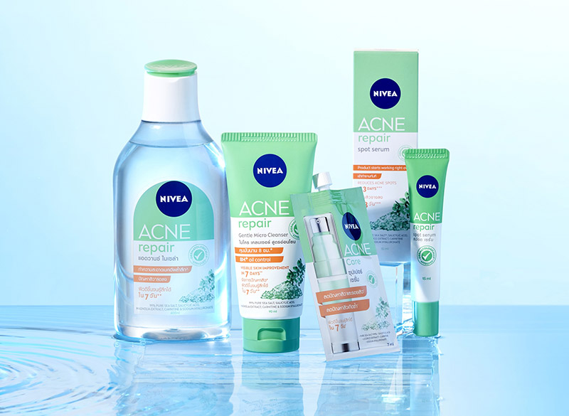 คลีนซิ่ง ลดสิว Nivea Acne Repair Advance Micellar