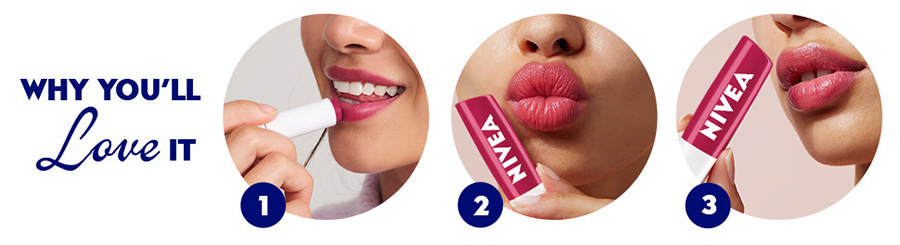 ลิปบาล์มมีสี Nivea Shine Lip Care