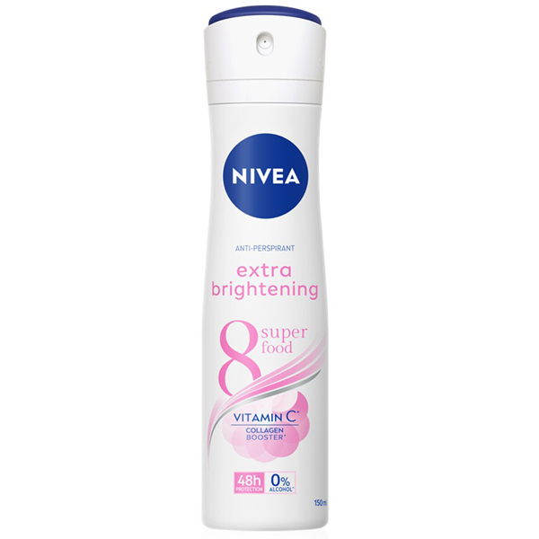 สเปรย์ระงับกลิ่นกาย Nivea Extra Brightening 8 Super Food Deo Spray