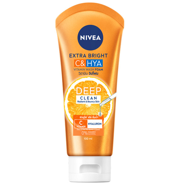 NIVEA Extra Bright C&HYA Vitamin Wash Foam โฟมล้างหน้า