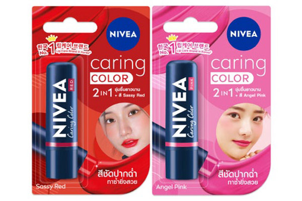 Nivea Lip Caring Color ผลิตภัณฑ์บำรุงริมฝีปาก