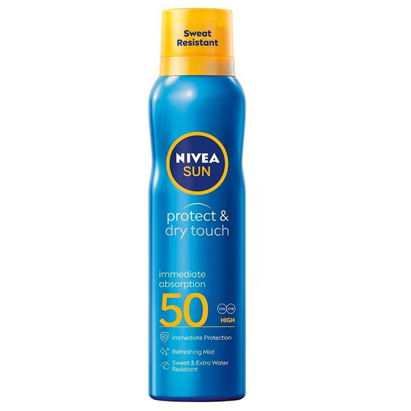 กันแดด NIVEA Sun Protect & Dry Touch Refreshing Sun Spray SPF50